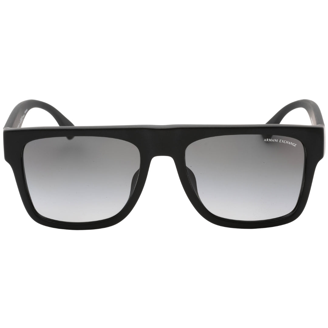Armani Exchange Grey Gradient Lens Matte Black Sunglasses 0AX4113SF 8078T3