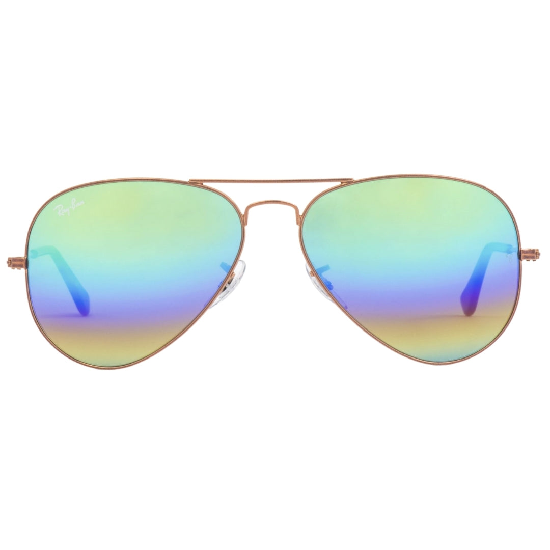 Ray-Ban Aviator Blue Lens Gold Sunglasses 0RB3025 9018 C3