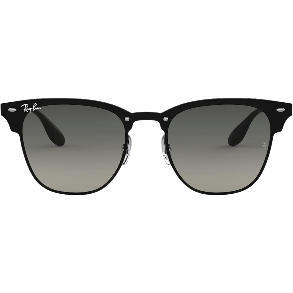Ray-Ban Blaze Clubmaster Grey Gradient Lens Black Sunglasses 0RB3576N 153 11
