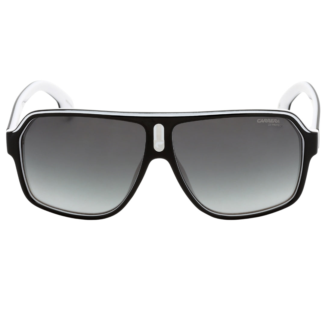 Carrera Grey Lens White Inner Legs Black Sunglasses One Size