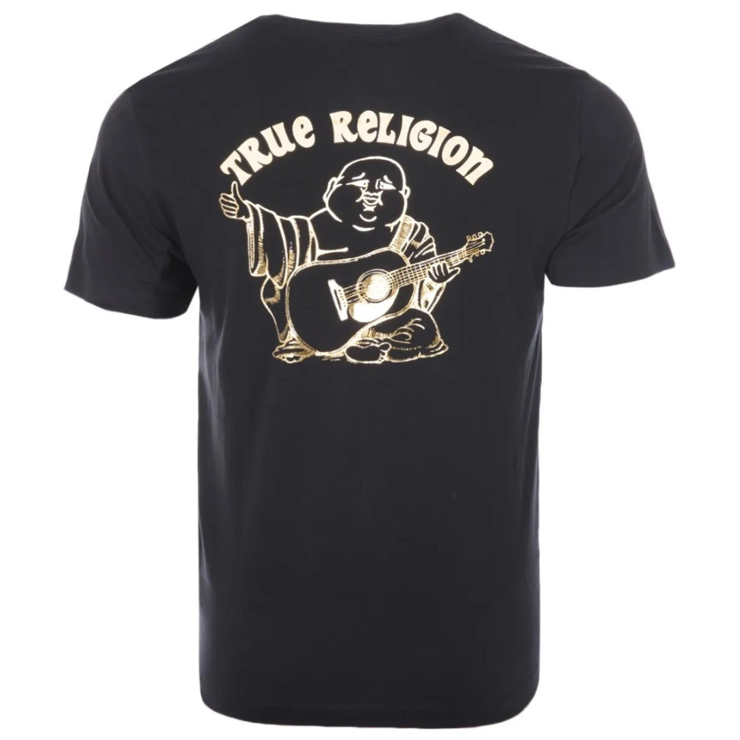 True Religion Buddha Foil Black T-Shirt 106672 Black