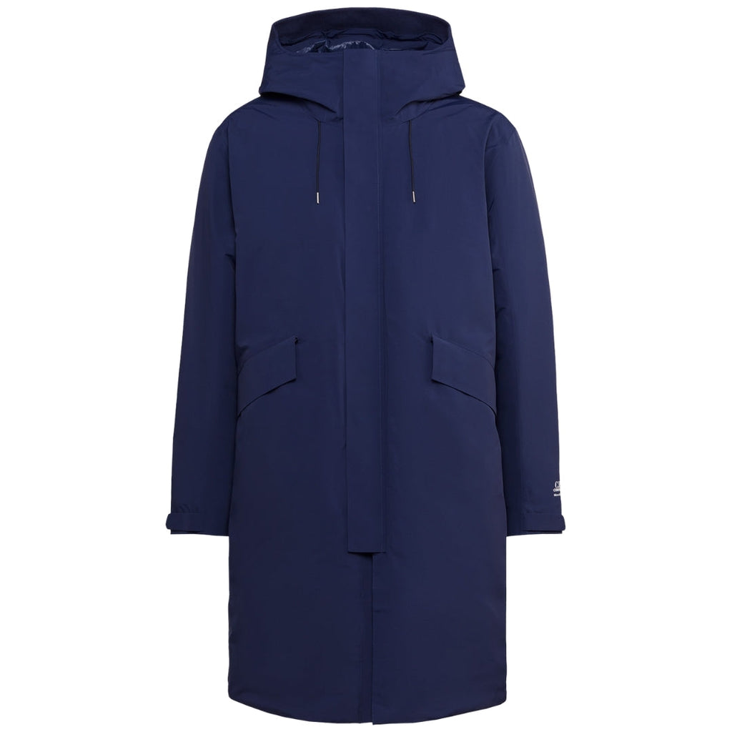 C P Company Micro Recycled Long Down Jacket Total Eclipse Coat 13CMOW167A 006355A 888