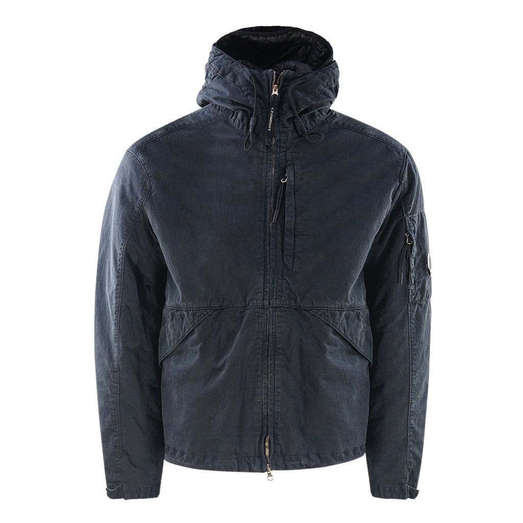 C P Company 50 Fili Rubber Hooded Total Eclipse Jacket