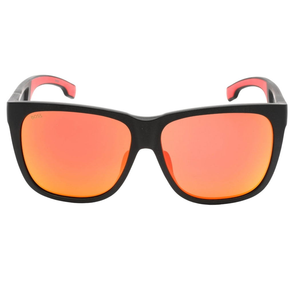 Hugo Boss Red Multilayer Lens Black Sunglasses 1453 F 0PGC