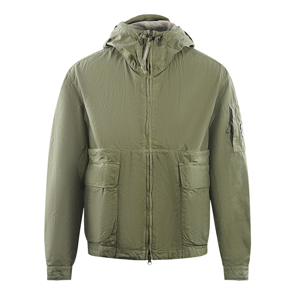 C.P. Company BA-Tic Light Hooded Bronze Green Jacket 14CM0W176A 006456G 648