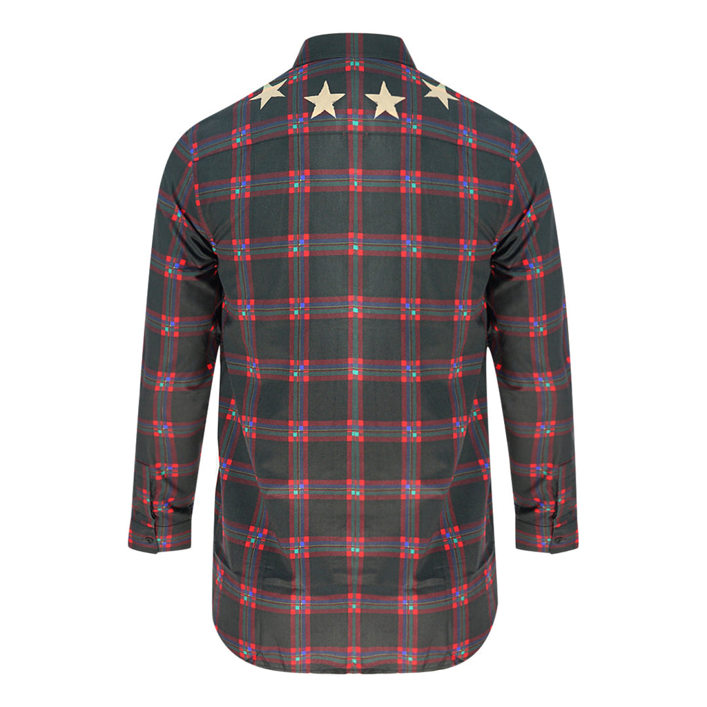 Givenchy 15W6425846 Brown Check Casual Shirt