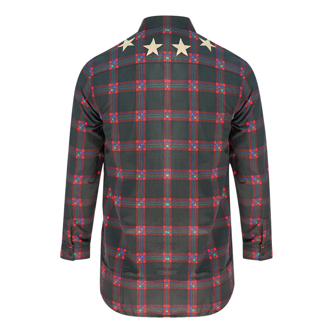 Givenchy 15W6425846 Brown Check Casual Shirt