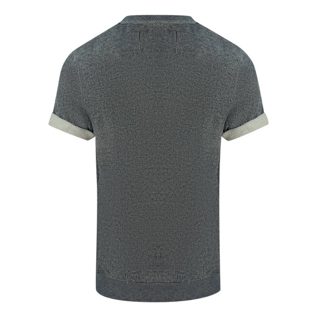 Dead Legacy Knitted Navy Blue TShirt 1708A Navy