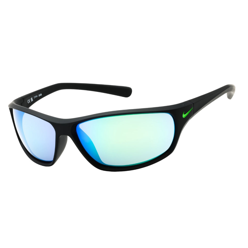 Nike NIKE RABID FQ4765 003 MATTE BLACK/GREY GREEN MIRROR Sunglasses One Size