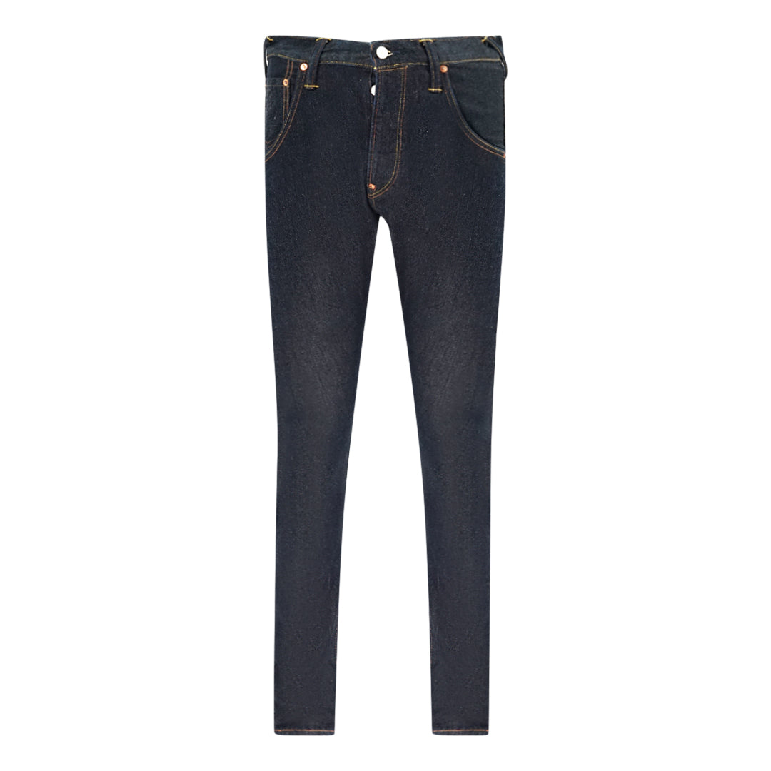 Evisu 2018 Yamato Military Drop Crotch Blue Jeans