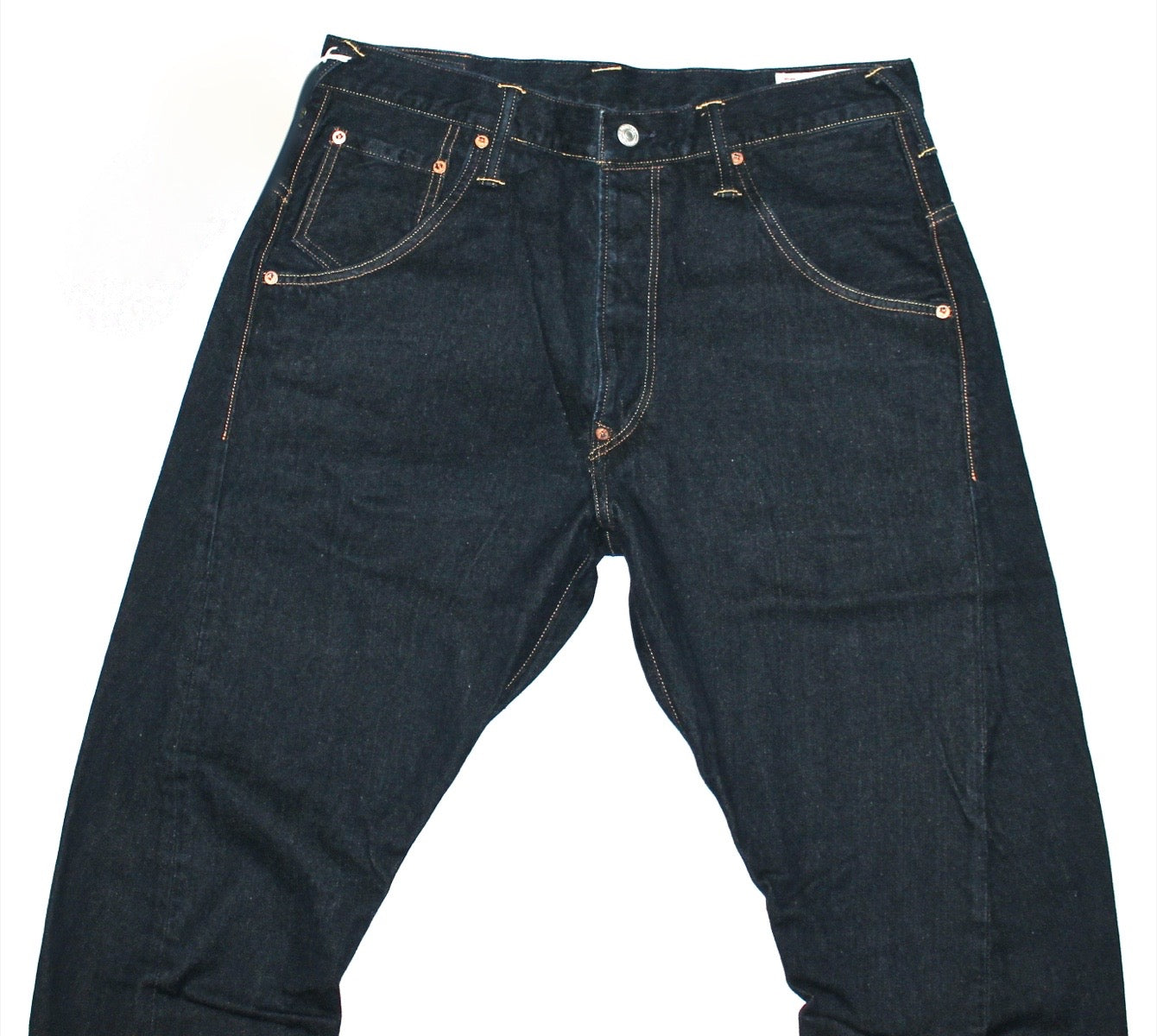 Evisu 2018 Yamato Military Drop Crotch Blue Jeans