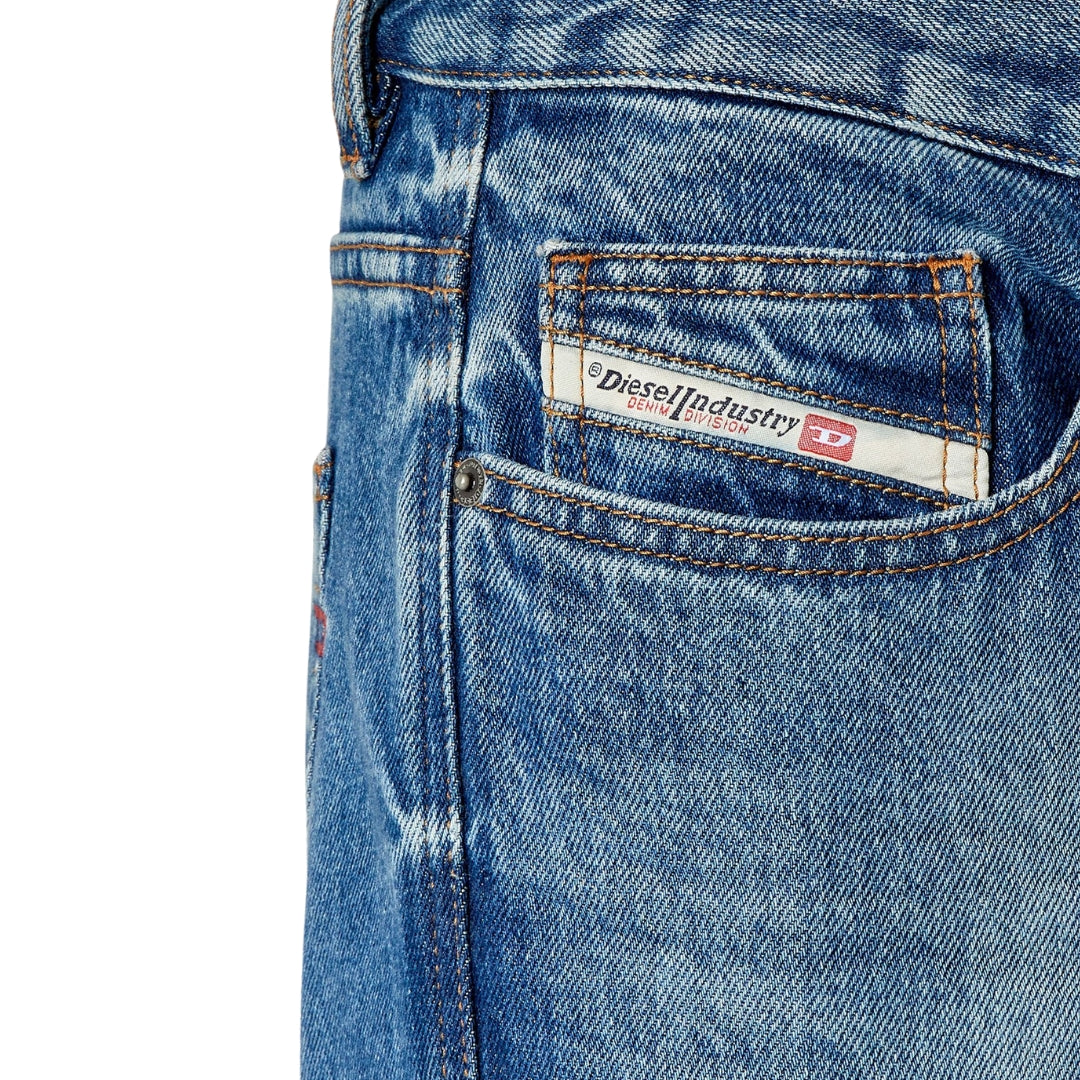 Diesel 2020 D-VIKER PANTALONI 0GYCT Blue 5 pockets Mens W31 / 32L