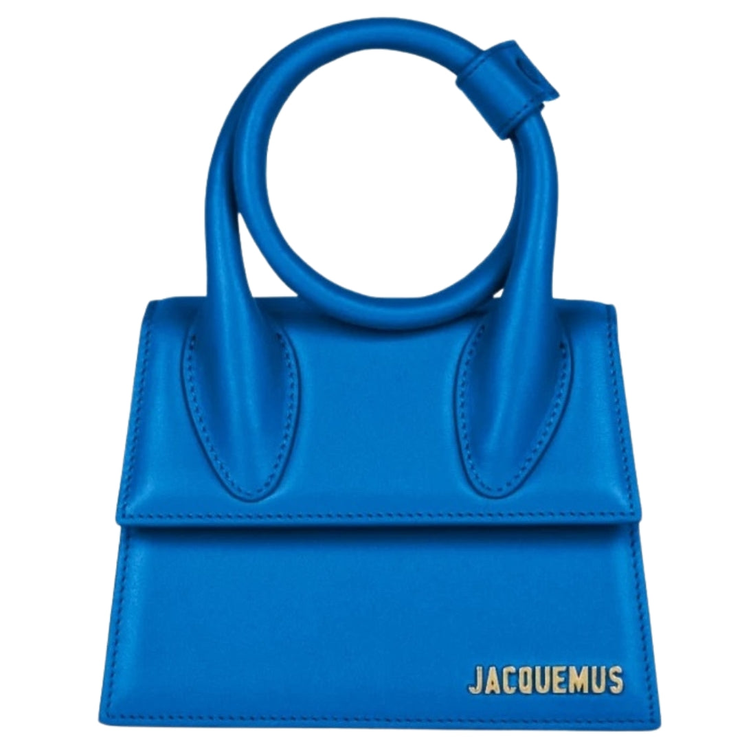Jacquemus Le Chiquito Noeud Blue Bag