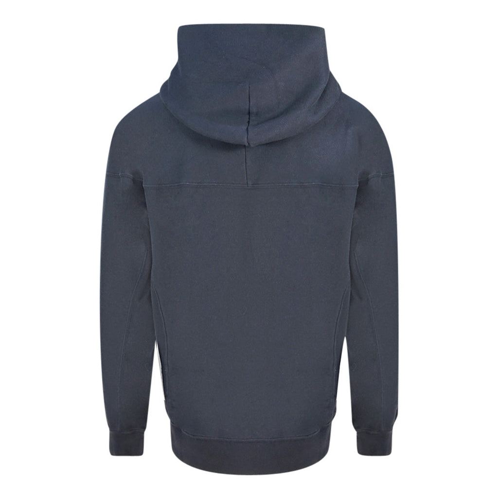 Champion Small Logo On Sleeve Navy Blue Hoodie 216628 BS505