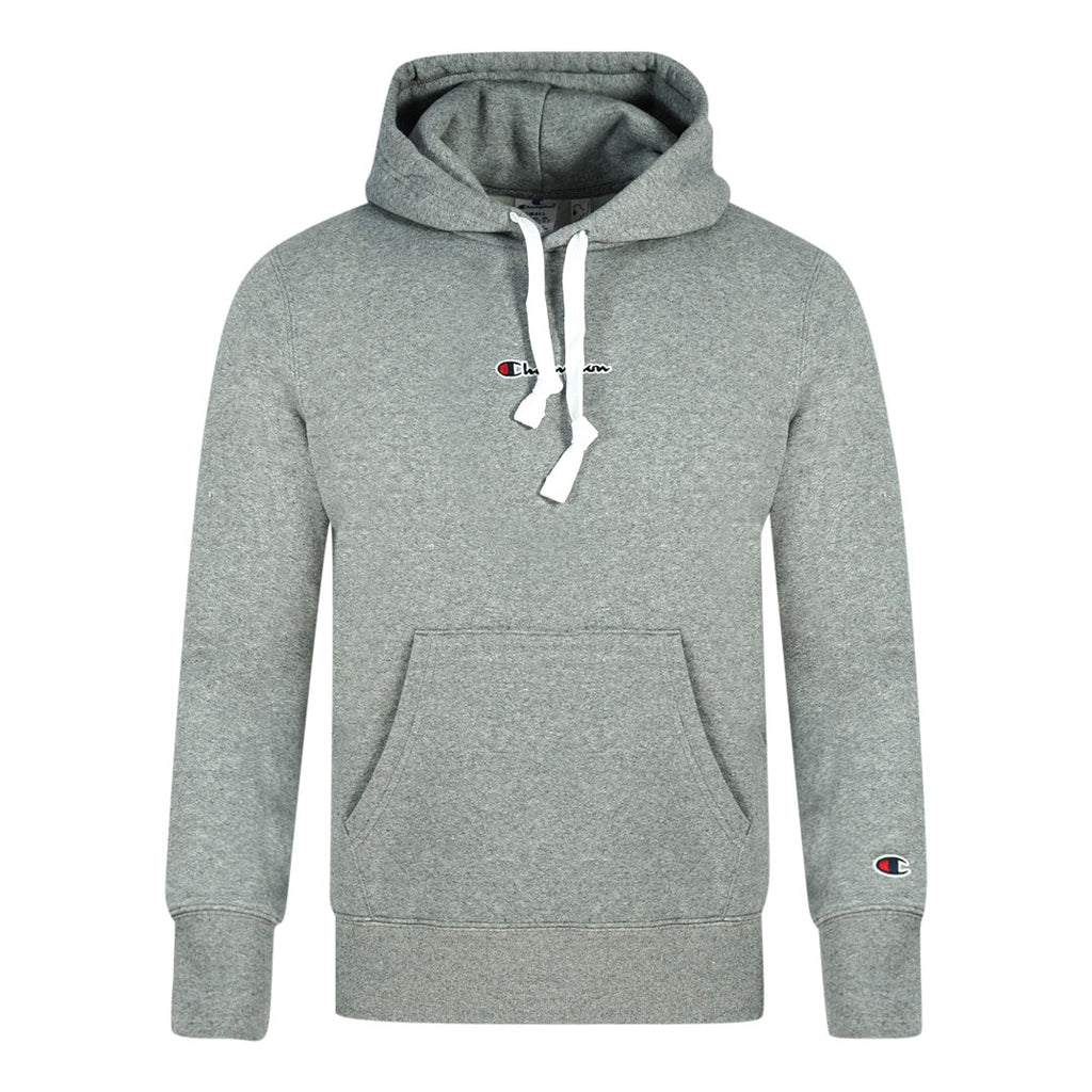Champion Digital   Print Logo Grey Hoodie 216961 EM525