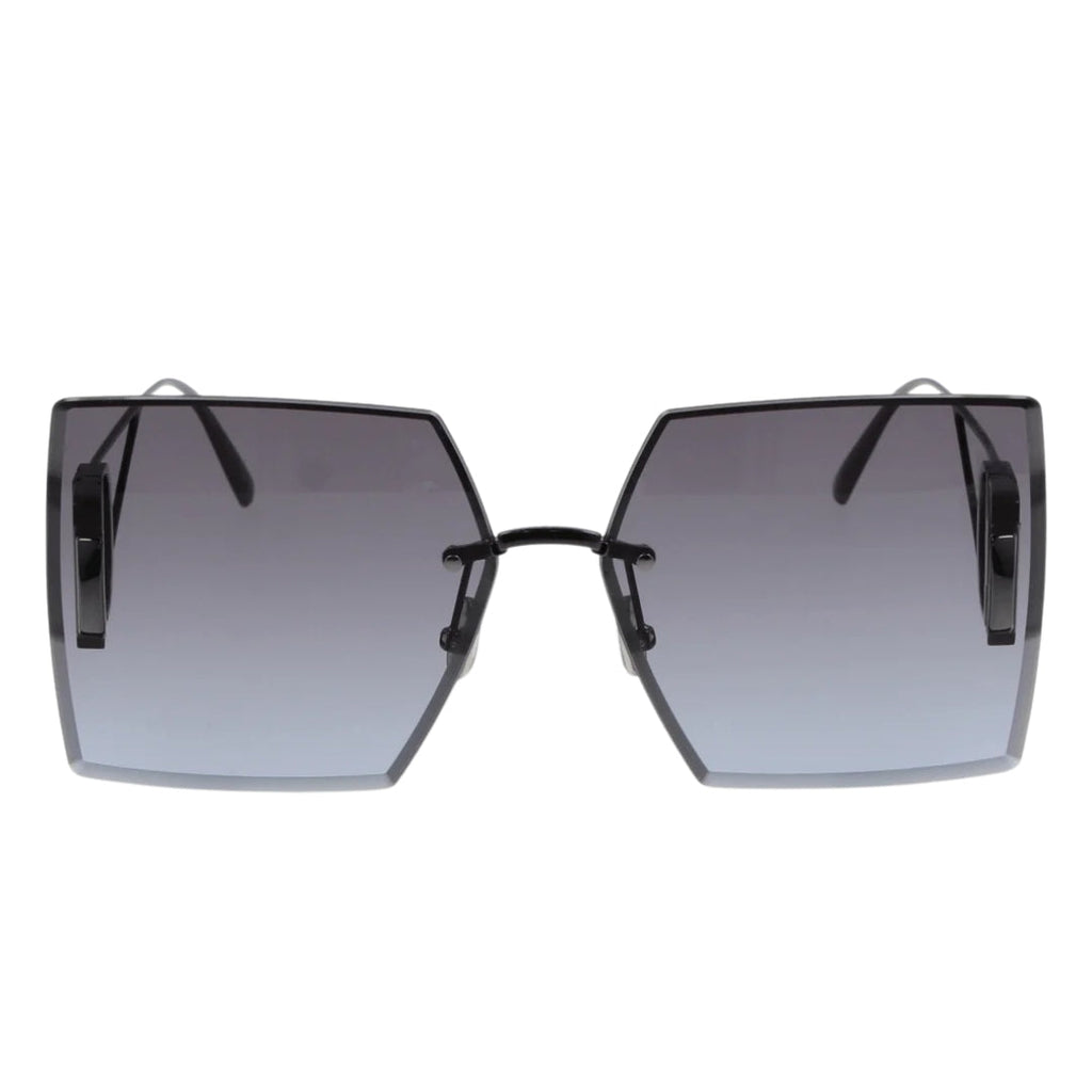 Dior 30Montaigne S7U Cd40101U H4A2 08W Shiny Gunmetal Frame Blue Lens Sunglasses Womens