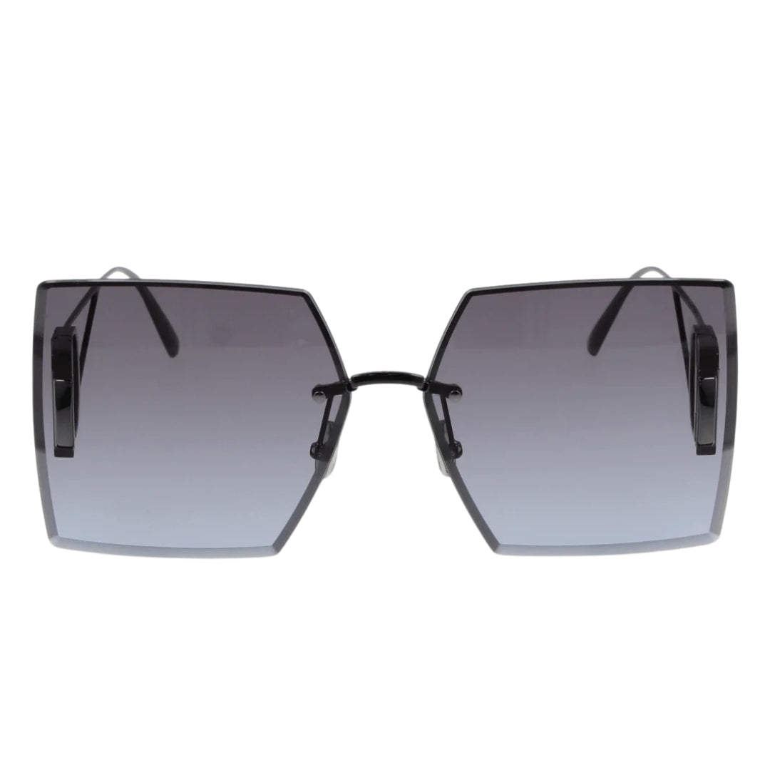 Dior 30Montaigne S7U Cd40101U H4A2 08W Shiny Gunmetal Frame Blue Lens Sunglasses Womens