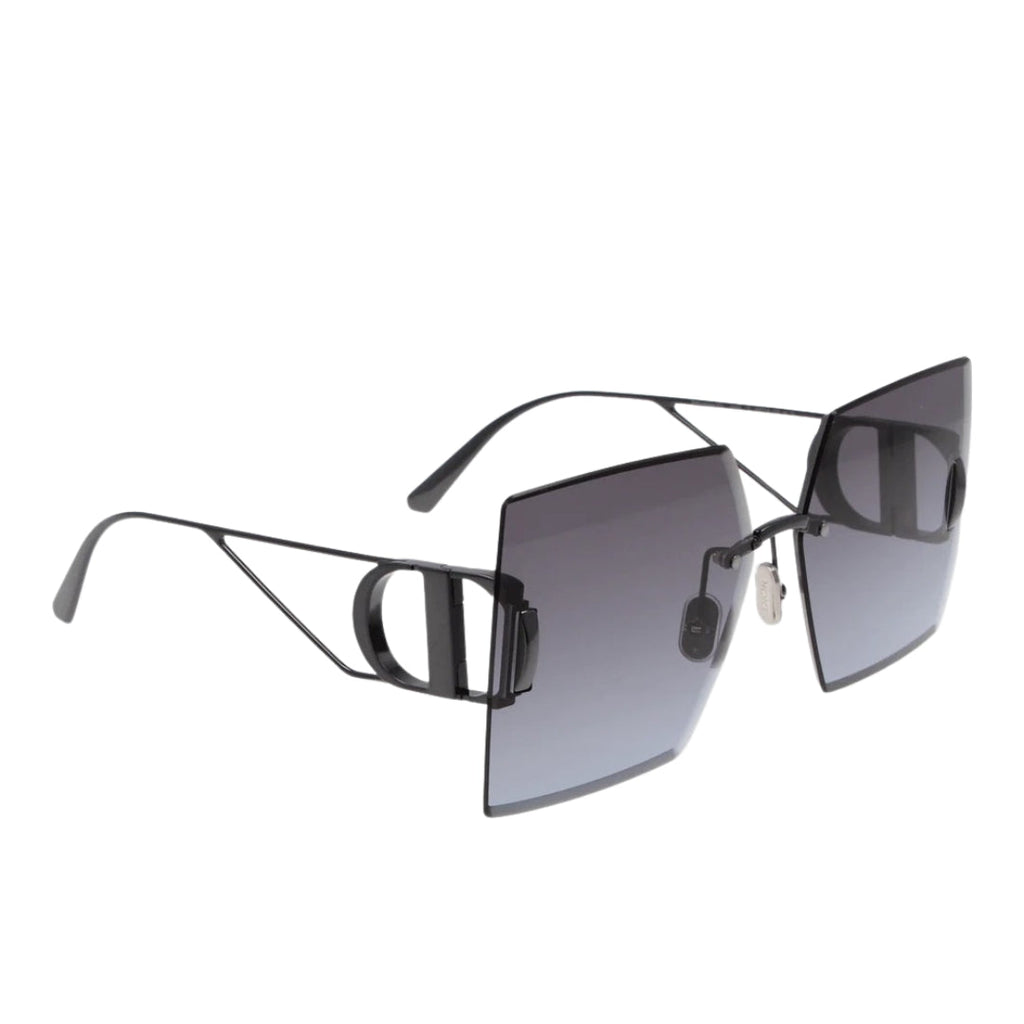 Dior 30Montaigne S7U Cd40101U H4A2 08W Shiny Gunmetal Frame Blue Lens Sunglasses Womens