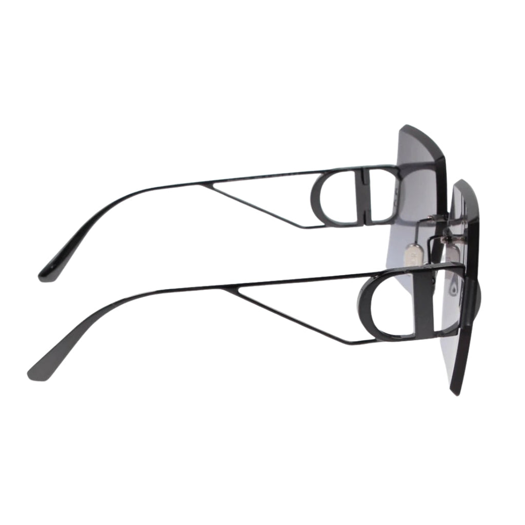 Dior 30Montaigne S7U Cd40101U H4A2 08W Shiny Gunmetal Frame Blue Lens Sunglasses Womens