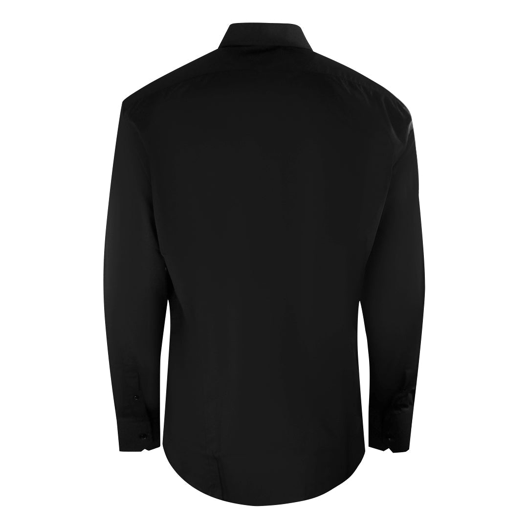 Aquascutum Plain Long Sleeve Black Shirt XS