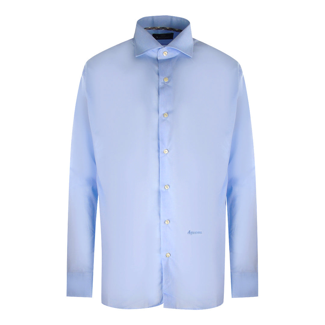 Aquascutum Long Sleeve Royal Blue Shirt XS