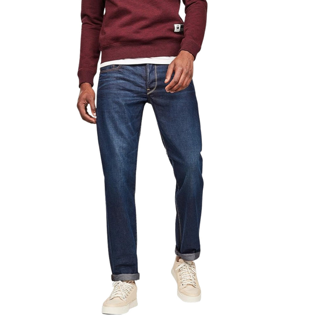 G Star Dark Blue 3301 Loose Swash Denim Jeans