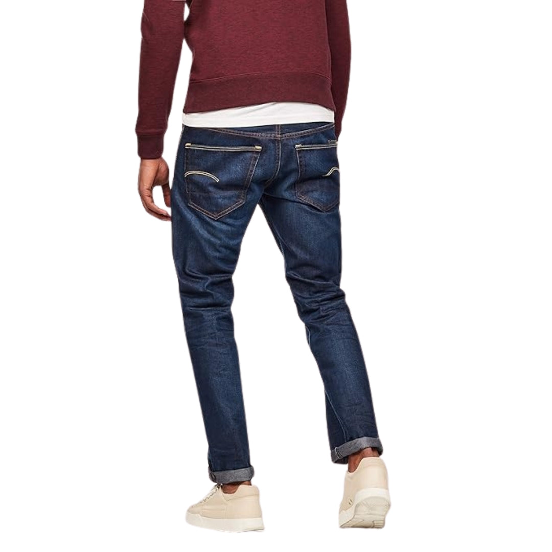 G Star Dark Blue 3301 Loose Swash Denim Jeans