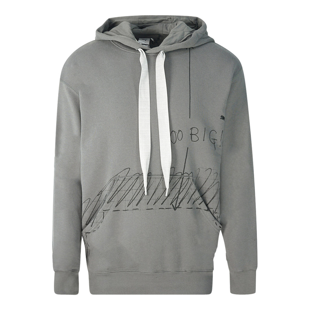 Puma X Michael Lau Too Big Graphic Grey Hoodie