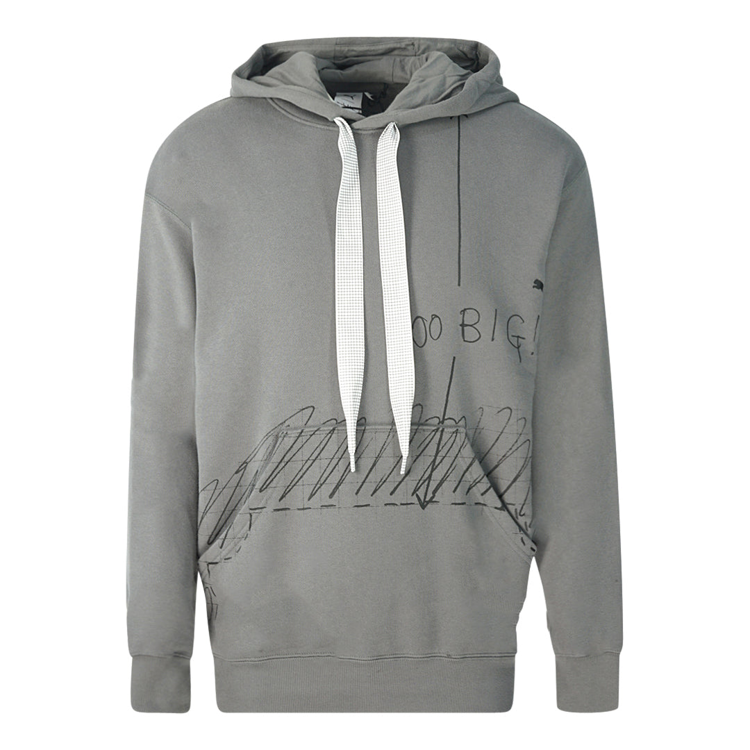 Puma X Michael Lau Too Big Graphic Grey Hoodie