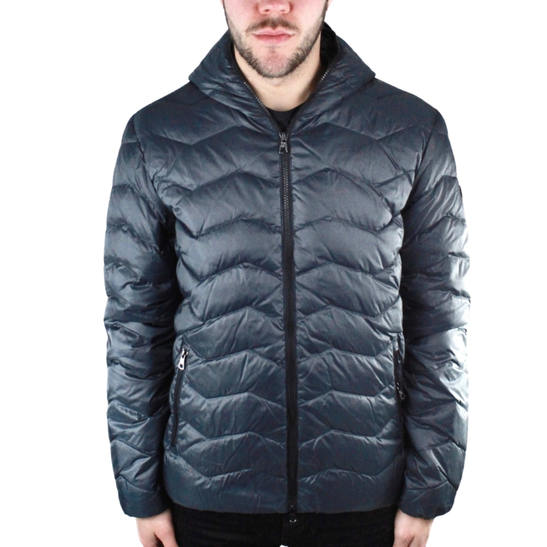 EA7 Dark Blue Full Zip Closure Jacket