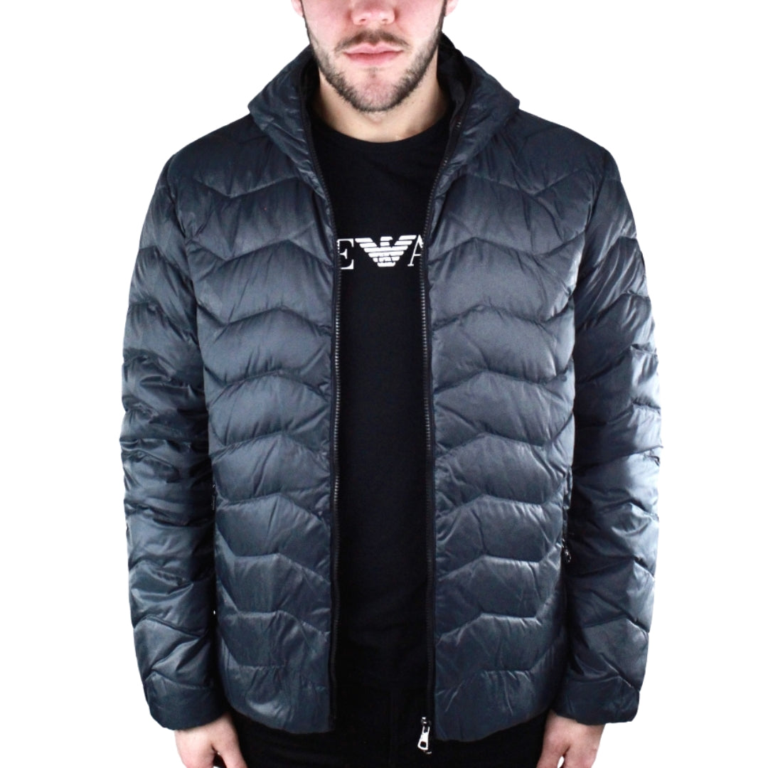 EA7 Dark Blue Full Zip Closure Jacket