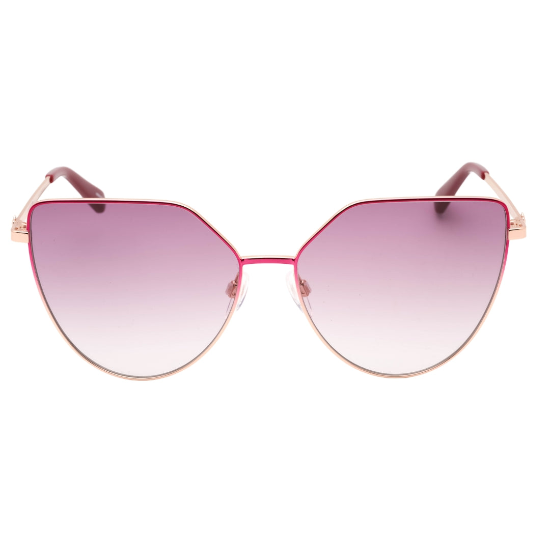 Love Moschino Fuchsia Pink Lens Rose Gold Frame Sunglasses One Size