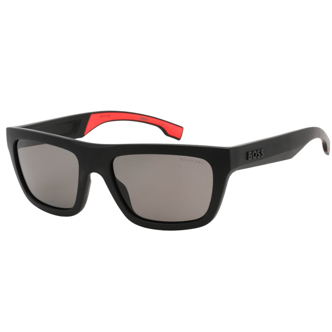 Hugo Boss BOSS 1450/S 0003 Matte Black / Grey Polarized Sunglasses One Size