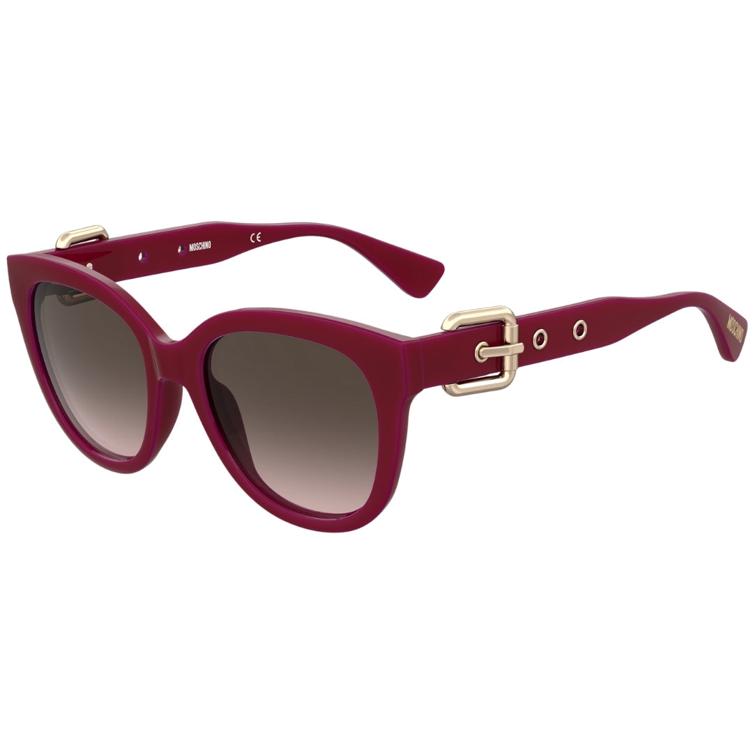 Moschino BrownF Lens Red Buckled Legs Sunglasses MOS143 0C9A HA