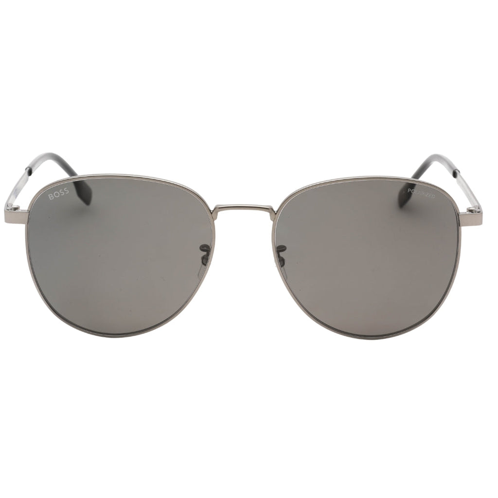 Hugo Boss BOSS 1536/F/S 0R80 M9 MT DK RUTHENIUM / GREY PZ Sunglasses Male One Size