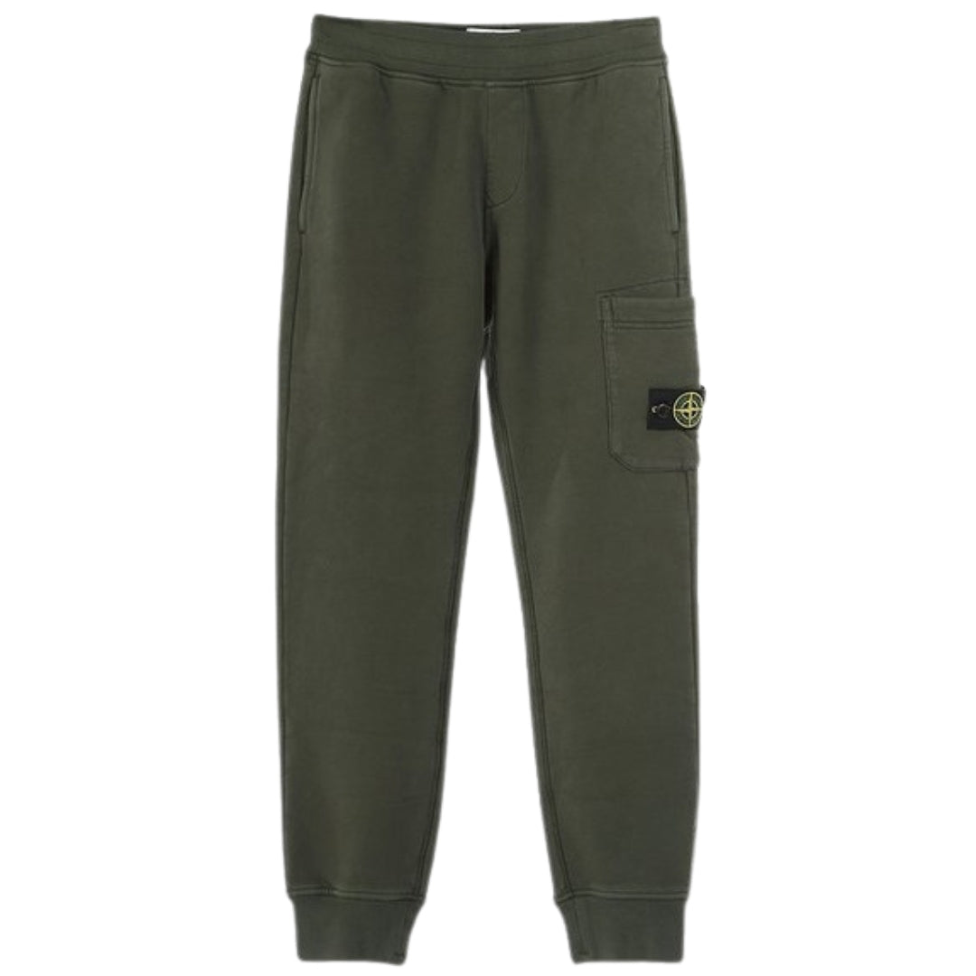 Stone Island Pocket Patch Green Sweattpants 6Y