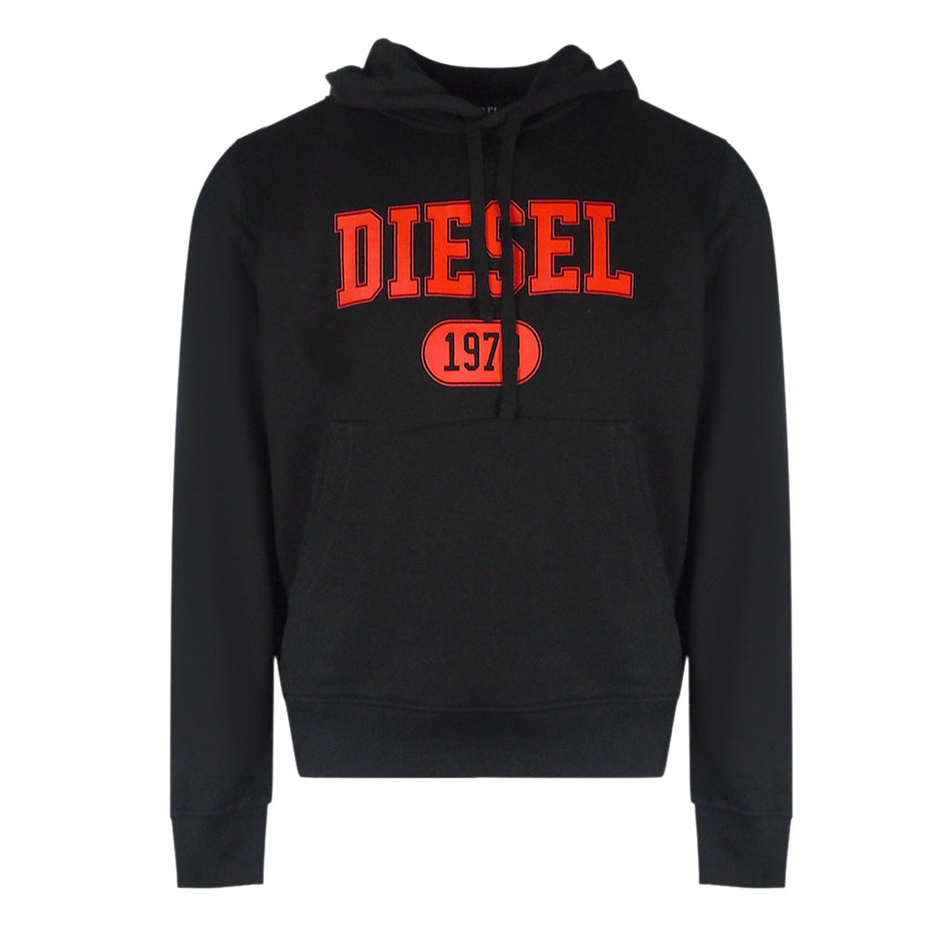 Diesel S-GINN-HOOD 1-B FELPA RIAJH 900 Black Hoodie M S