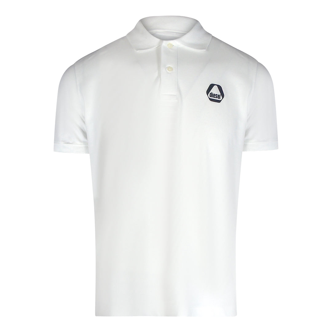 Diesel T-SMITH 8-3 POLO RQIAH 100 White Polos M S