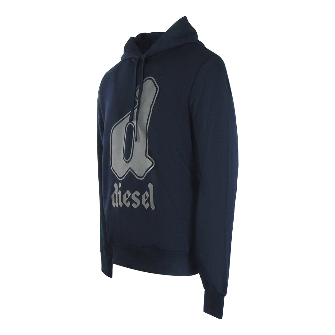 Diesel S-GINNOUT 13-A FELPA RIAJH 81E Navy Blue Hoodie M S