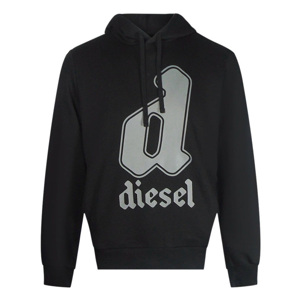 Diesel S-GINNOUT 13-A FELPA RIAJH 900 Black Hoodie M S