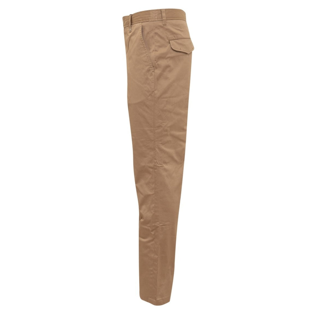 BURBERRY 8055173 Burberry Shilton Cotton Chino Trousers CAMEL (Beige) CHINO TROUSERS MALE W36 / 32L