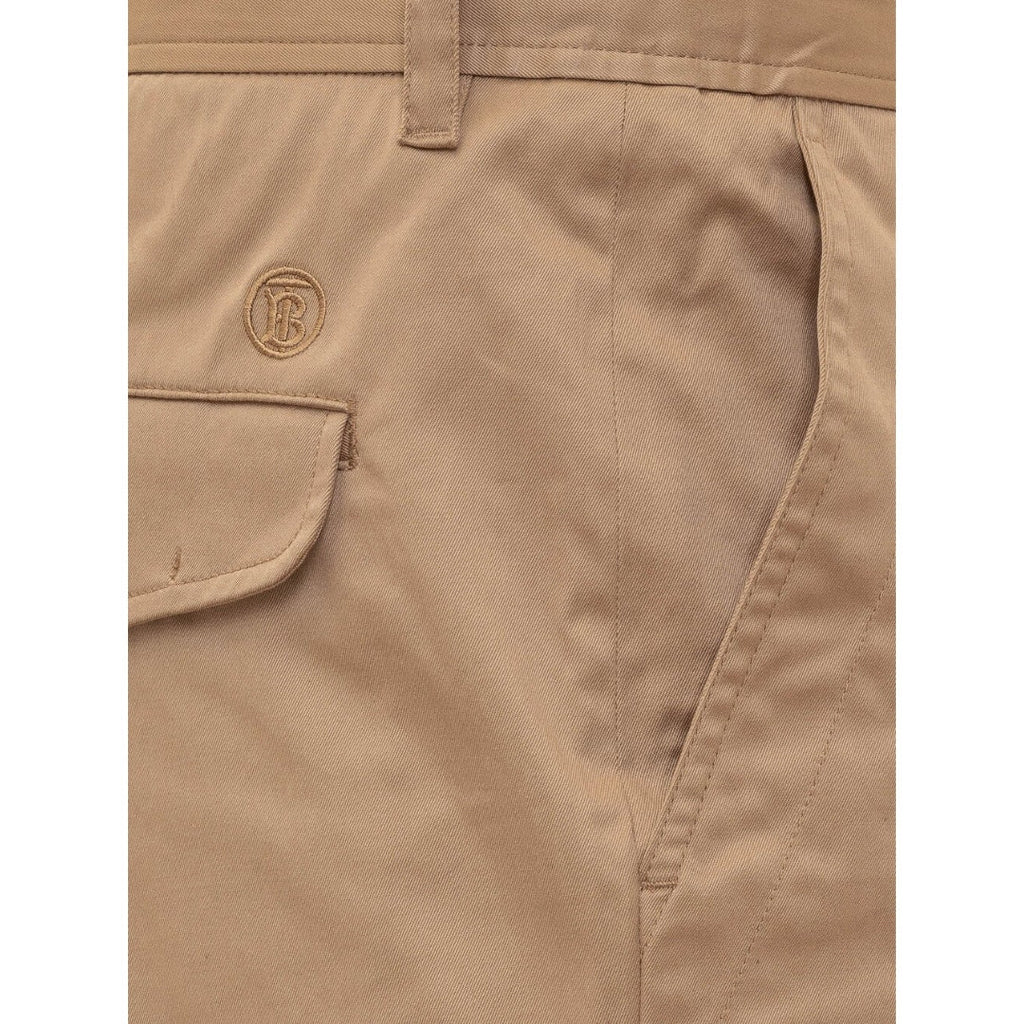 BURBERRY 8055173 Burberry Shilton Cotton Chino Trousers CAMEL (Beige) CHINO TROUSERS MALE W36 / 32L