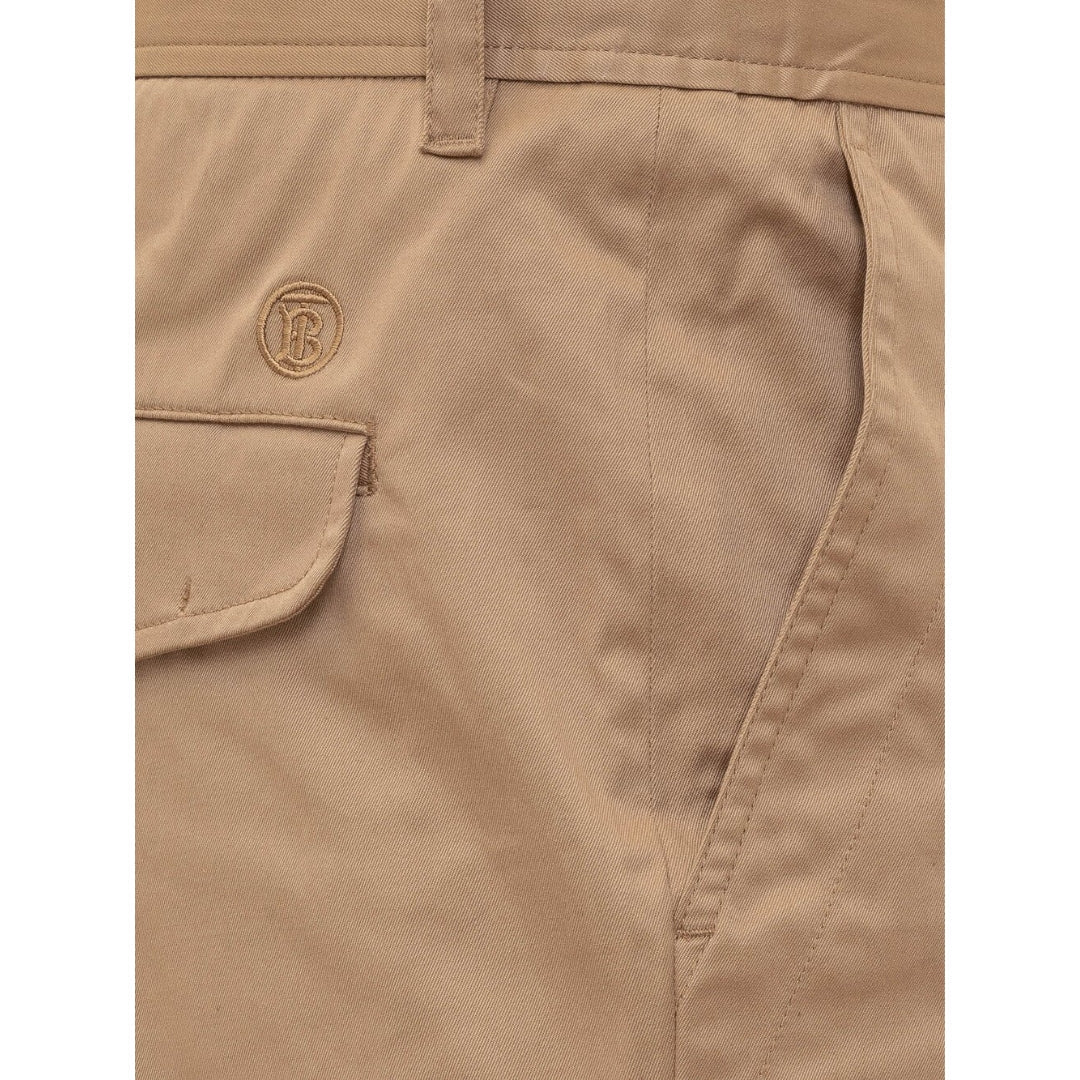 BURBERRY 8055173 Burberry Shilton Cotton Chino Trousers CAMEL (Beige) CHINO TROUSERS MALE W36 / 32L