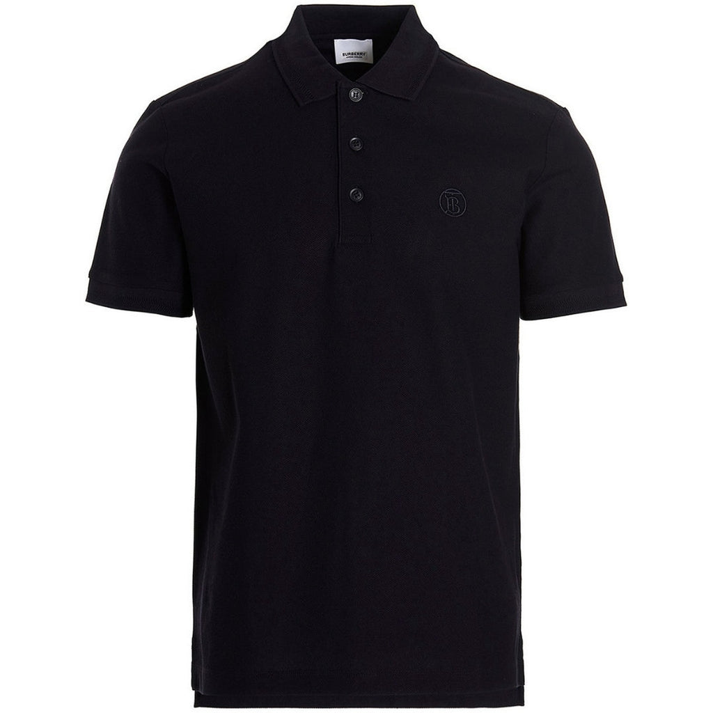 Burberry Branded Circle Logo Coal Blue Polo Shirt