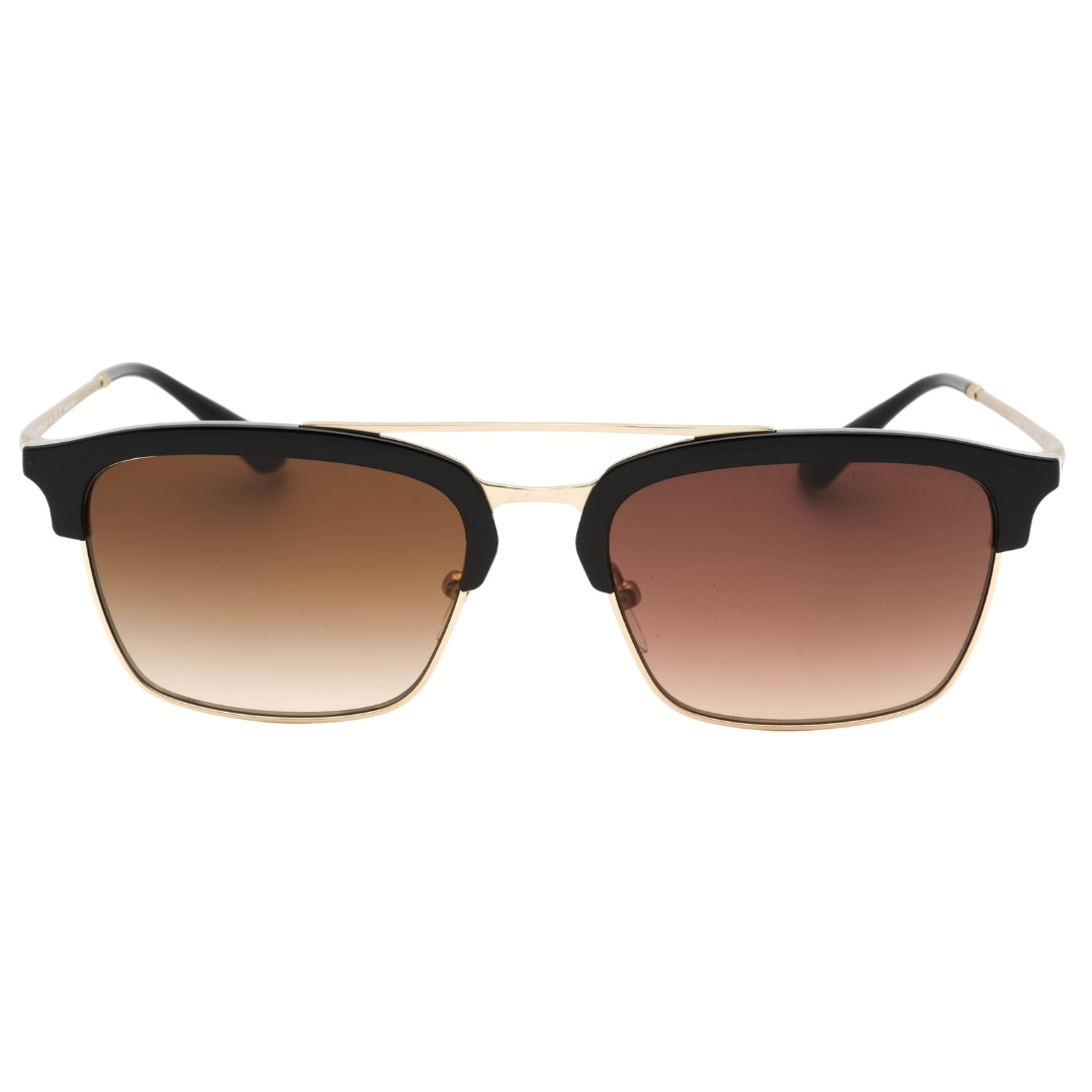 Emporio Armani 0EA4228 300213 Shiny Black/Matte Pale Gold / Brown Gradient Sunglasses One Size