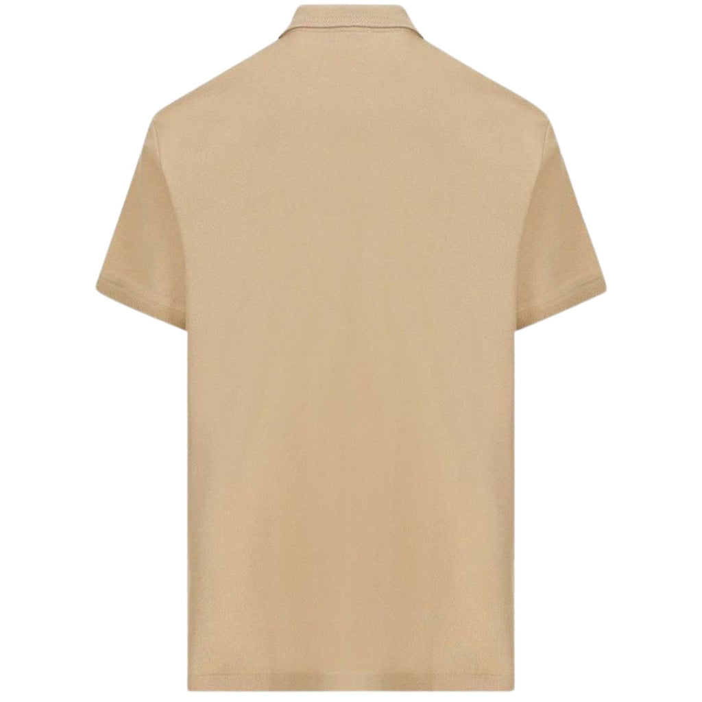Burberry Branded Circle Logo Camel Beige Polo Shirt