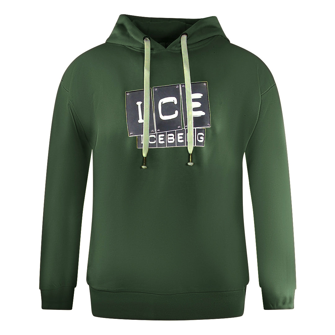 Ice Iceberg S1M-E06163415334 Green Hoodie Mens M