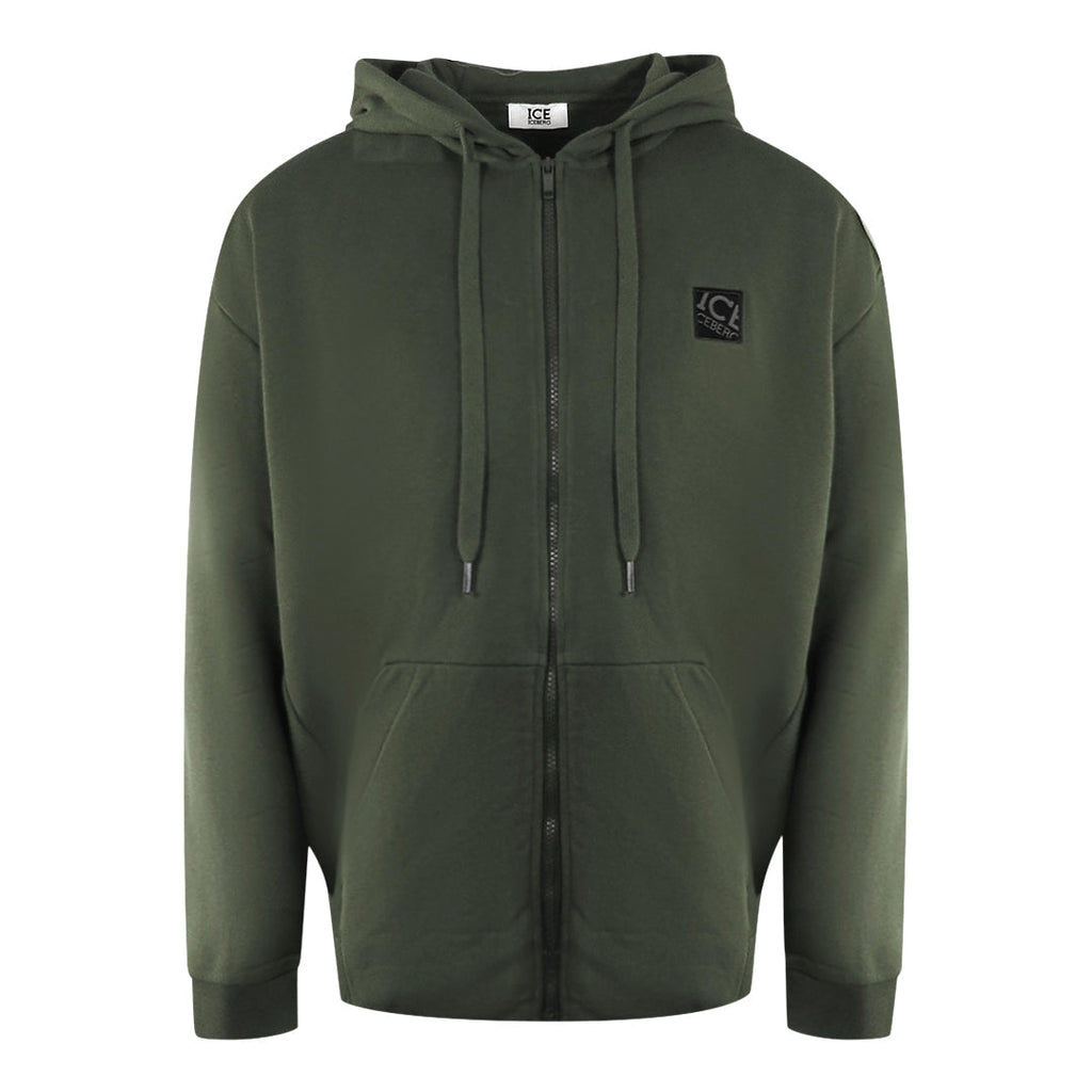 Ice Iceberg S1M-E04163415334 Green Zip Hoodie Mens S