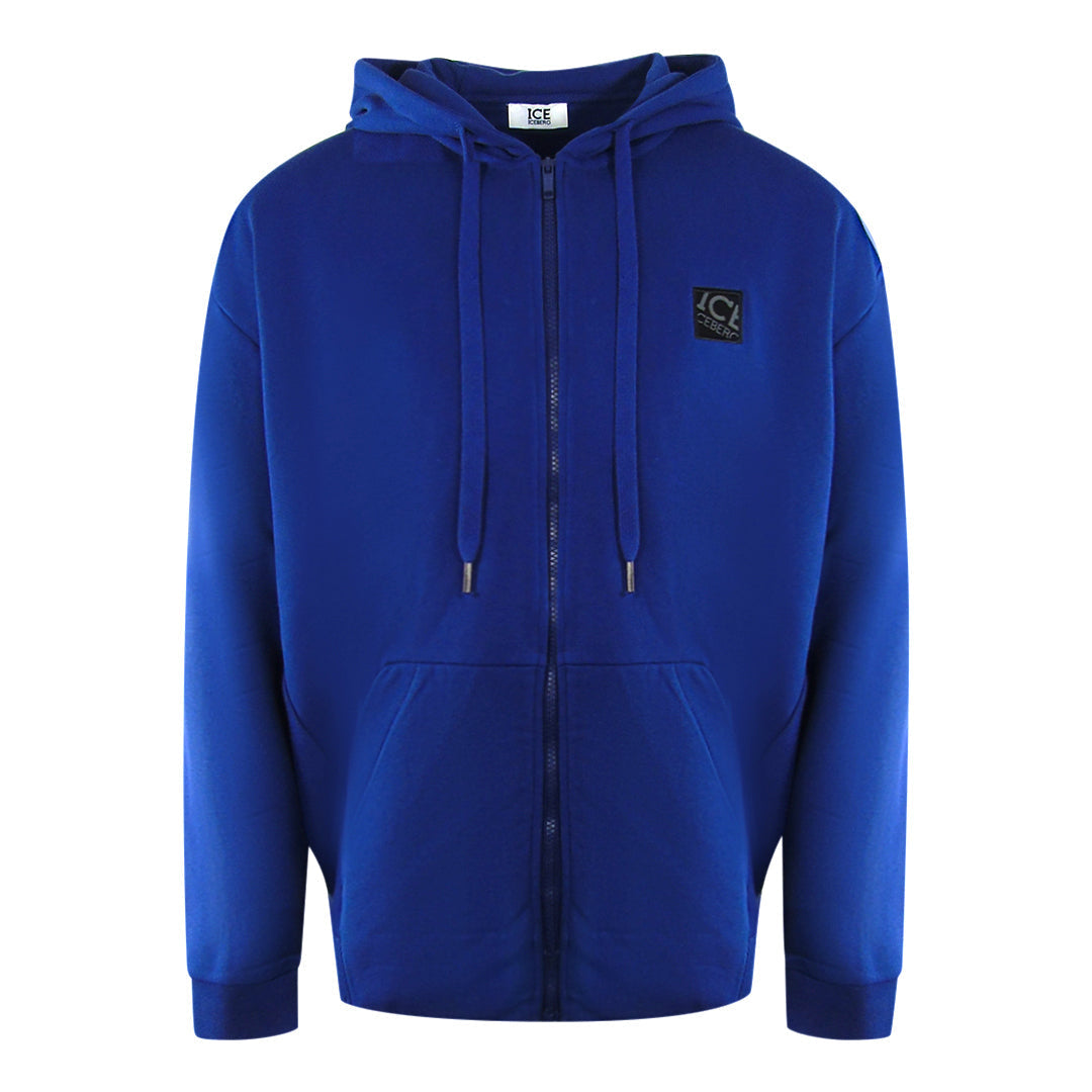 Ice Iceberg S1M-E04163416677 Blue Zip Hoodie Mens S