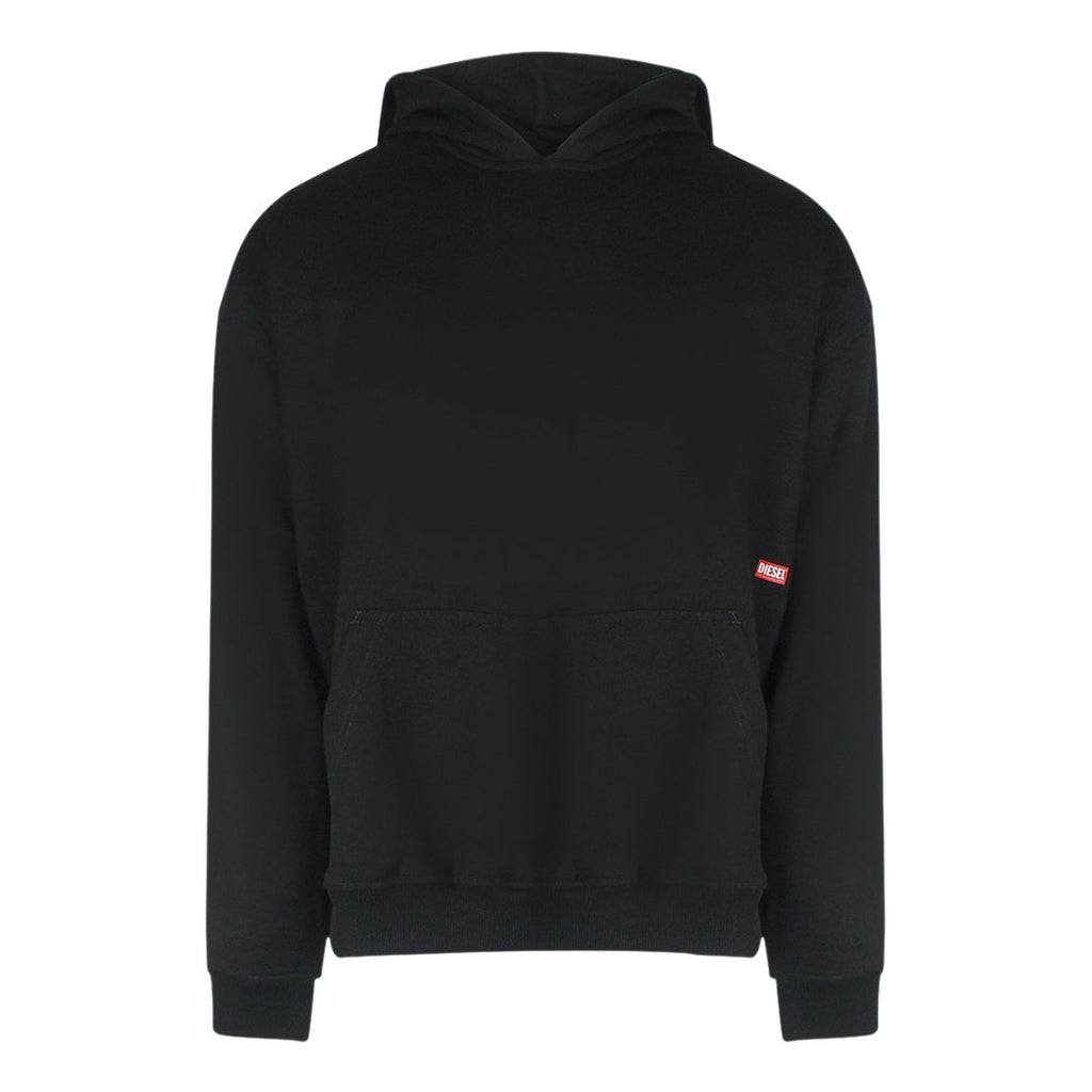 Diesel S-BOXT-HOOD-N8 FELPA 9XX Black Hoodie Mens S